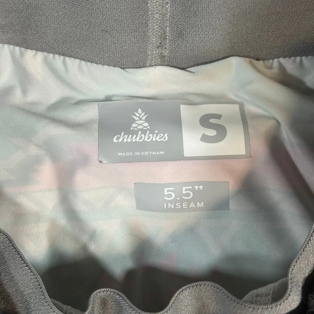 Chubbies The Quest Lined Men's Black Athletic Performance Shorts small 5.5
